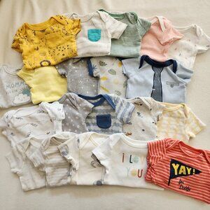 20pc Baby Onesies Assorted Brands - Size 3mos